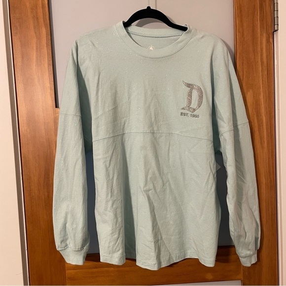 Disneyland Rare Spirit Jersey Arendelle Aqua Silver Sparkle Frozen - Picture 3 of 8